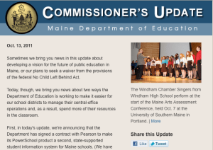 Commissioner's Update - Oct. 13, 2011 Newsletter image