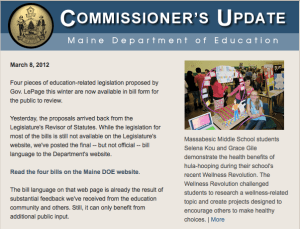 Commissioner's Update - March 8, 2012 Newsletter image