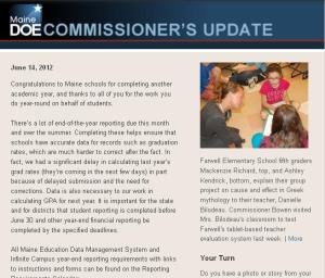 Commissioner's Update--June 14, 2012.