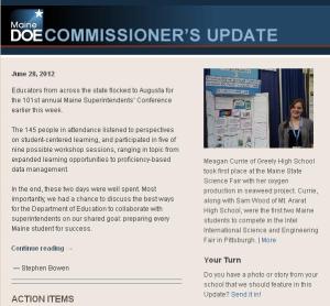 Commissioner's Update - June 28, 2012