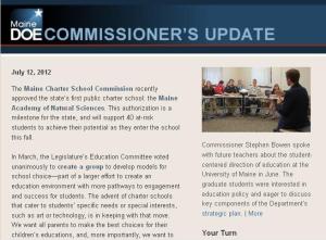 Commissioner's Update--July 12, 2012