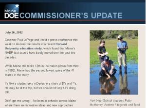 Commissioner's Update, July 26, 2012