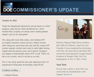 10.11CU Commissioner’s Update – October 11, 2012