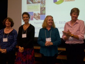 Maine's four finalists for the 2012 Presidential Award for Excellence in Mathematics and Science Teaching: Karen Jagolinzer, Elizabeth Vickery, Sally Plourde and Lauree Gott.