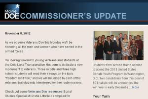 Commissioner’s Update – November 8, 2012