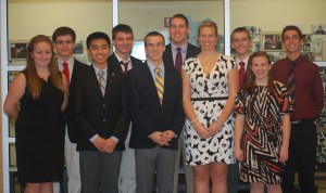 This year's 10 finalists for the United States Senate Youth Program.