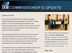Commissioner's Update - January 10, 2013