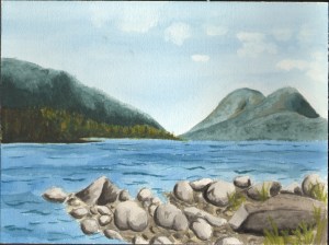 "Eagle Lake” by Claire Ciampa, Grade 12, George Stevens Academy
