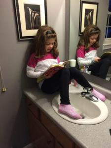 reading instead of brushing