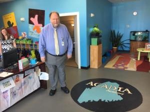 Commissioner Hasson at Acadia Academy in Lewiston