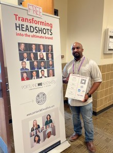 No cost headshots were offered to attendees during the sessions and the Innovative Hall.