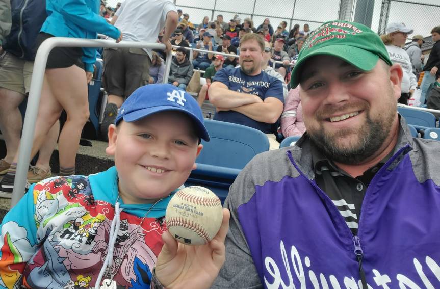 Matt V at a baseball game
