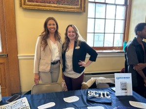 From left to right: Somerset Career & Technical Center staff members Michaela LaPorte, Workforce Development, and Assistant to the Director Shelley Redlevske