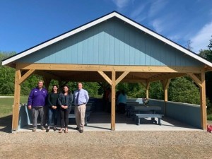 STARS teachers in front of the outdoor classroom