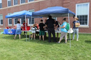 people attending the event