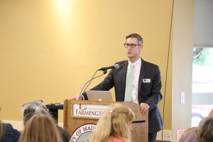 Deputy Commissioner Dan Chuhta addresses the group