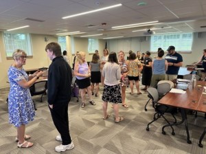 Kindergarten Entry Inventory Project kick off - teachers collaborating