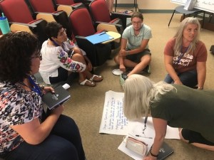 educators collaborating during work session