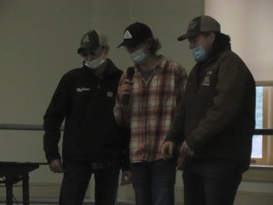 Central Aroostook High School FFA students respond to workshop karaoke challenge