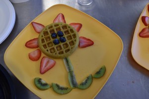 RSU 54 breakfast flower waffle