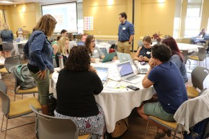 Gorham School Department working with "Critical Friend" Suzen Polk-Hoffses. Group members include: Heather Whitaker, Stacey Sawyer, Meghan O'Neil, Brooke Proulx, and Jamie Tardiff.