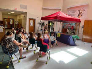 students seated inside