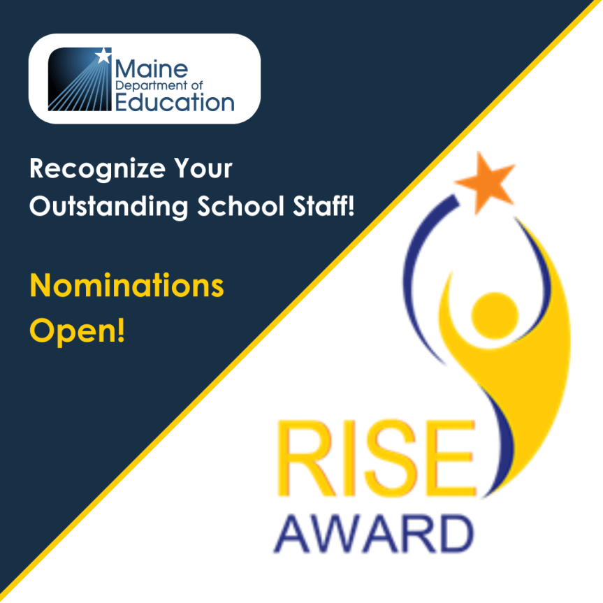 Reminder: RISE Award Nominations Open Through Oct 20. Nominate an Extraordinary School Employee&nbsp;Today!