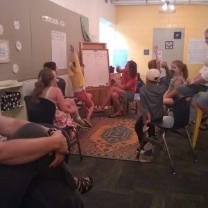 Students in a classroom