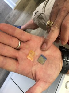 Two bags that look like typical usable amounts of heroin.