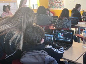 MLTI Caribou Visit with students