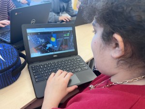 MLTI Caribou Visit with students