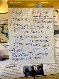 list of challenges written on chart paper