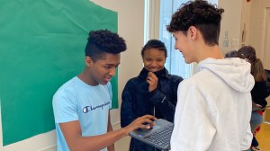 MLTI Caribou Visit with students