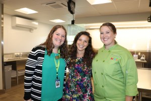 Maine DOE Child Nutrition staff members, Stephanie Stambach, Adriane Ackroyd, and Michele Bisbee.