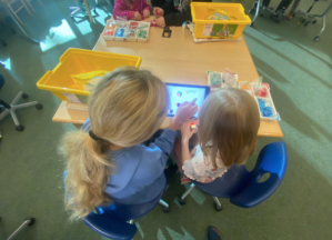 6th grade and Pre-K students collaborate