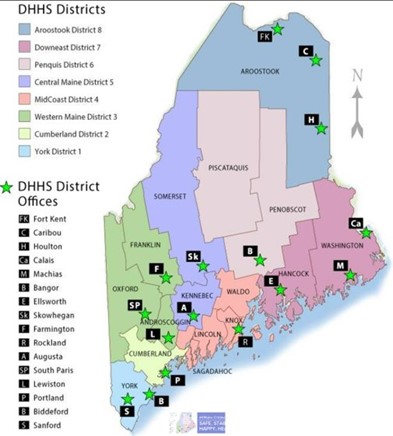 DHHS POC Regions in Maine