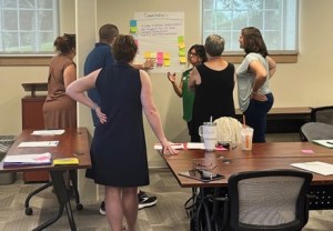 Kindergarten Entry Inventory Project kick off - teachers collaborating