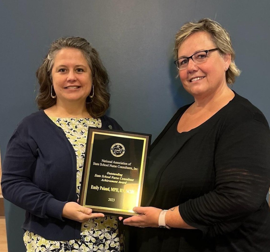 Maine DOE’s Emily Poland Honored with Outstanding School Nurse Consultant Achievement&nbsp;Award