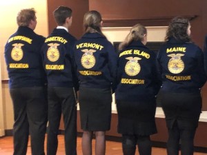 • New England FFA State Presidents at regional “Checkpoint 1” leadership training, Middlebury, Vermont