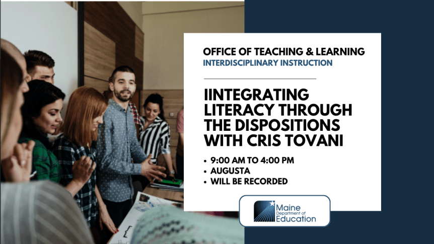 Integrating Literacy through the Dispositions with Cris&nbsp;Tovani