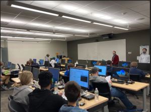 Waterville High School students at the Future Technology Leaders Academy