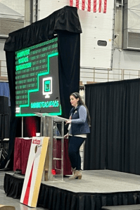 Emma,, a member of the MLTI team