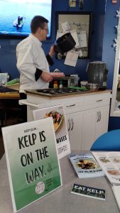 Chef Andrew prepares his meatball recipe.