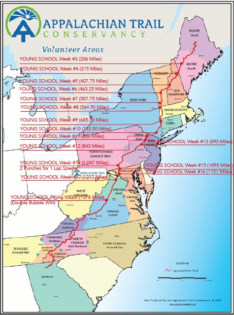 Appalachian Trail Comparison Map