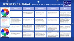 BH Civil Rights Calendar