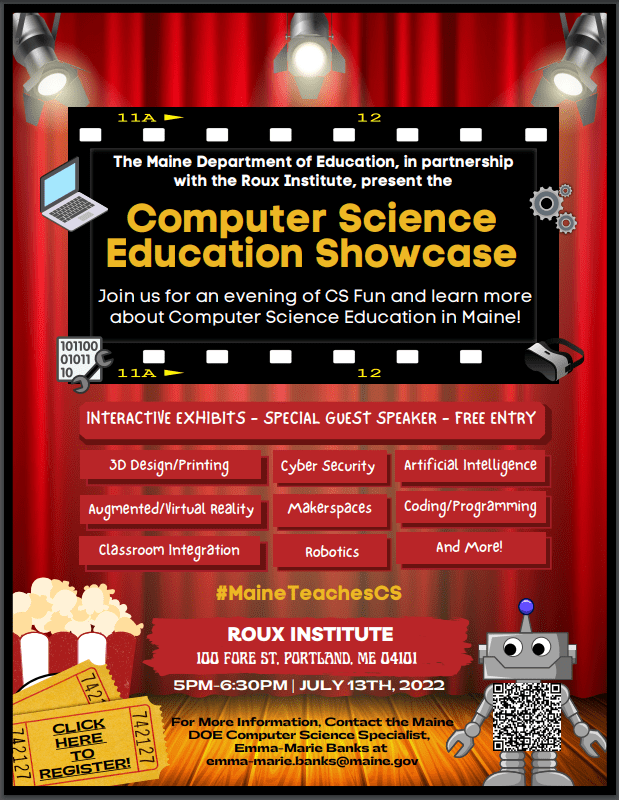 Registration Open for Computer Science Education Showcase Event at Roux Institute on July&nbsp;13th