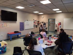 Meghan Stubbs teaching students at HCTC.