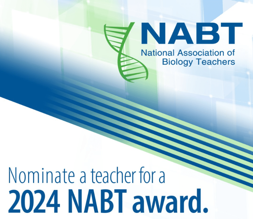 Nominations Open 2024 Outstanding Biology Teacher&nbsp;Award