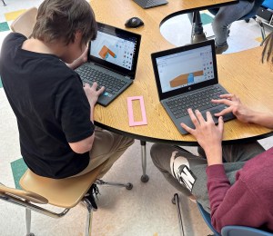 students working on computers