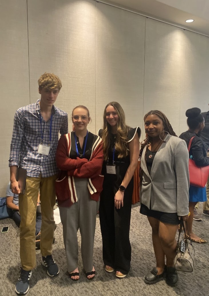 Ryan Hafener with fellow students at the National Board of Education Conference